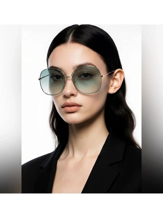 New Authentic Givenchy GV7144/S PEF/EZ Sunglasses – Green/Gold Gradient main image 14
